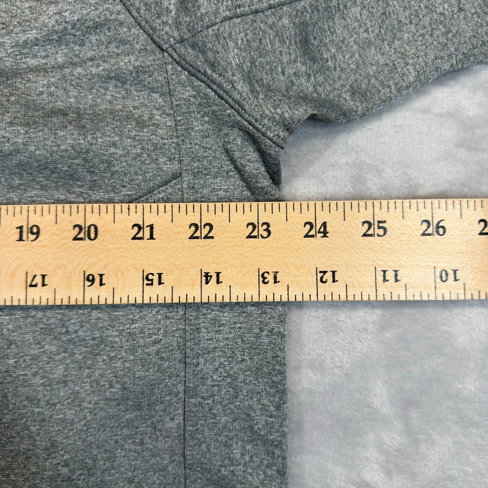 The North Face Pullover Mens XL Grey Quarter Zip Tech Fleece Jacket 0324 - Picture 5 of 9